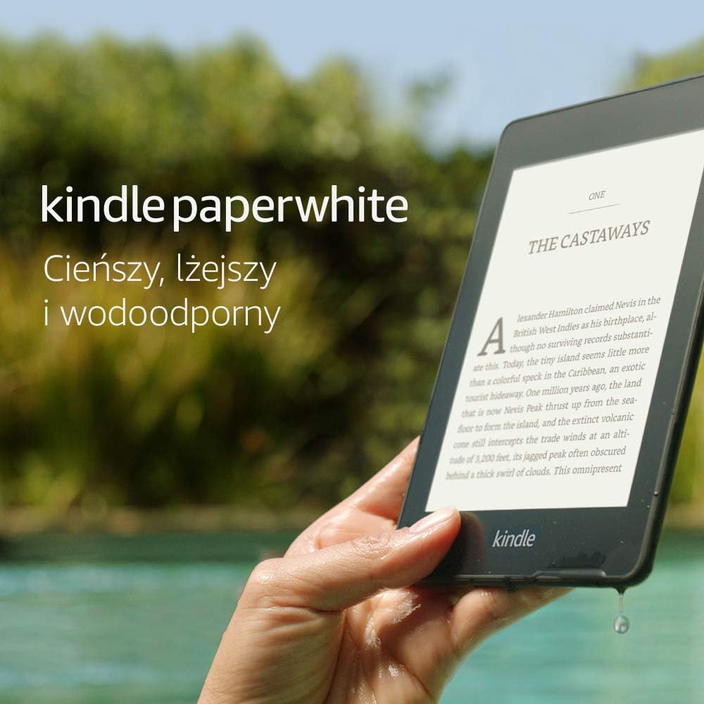 Kindle Paperwhite | Wyświetlacz 6” o wysokiej rozdzielczości, wodoodporny, 32 GB - czarny | bez reklam
